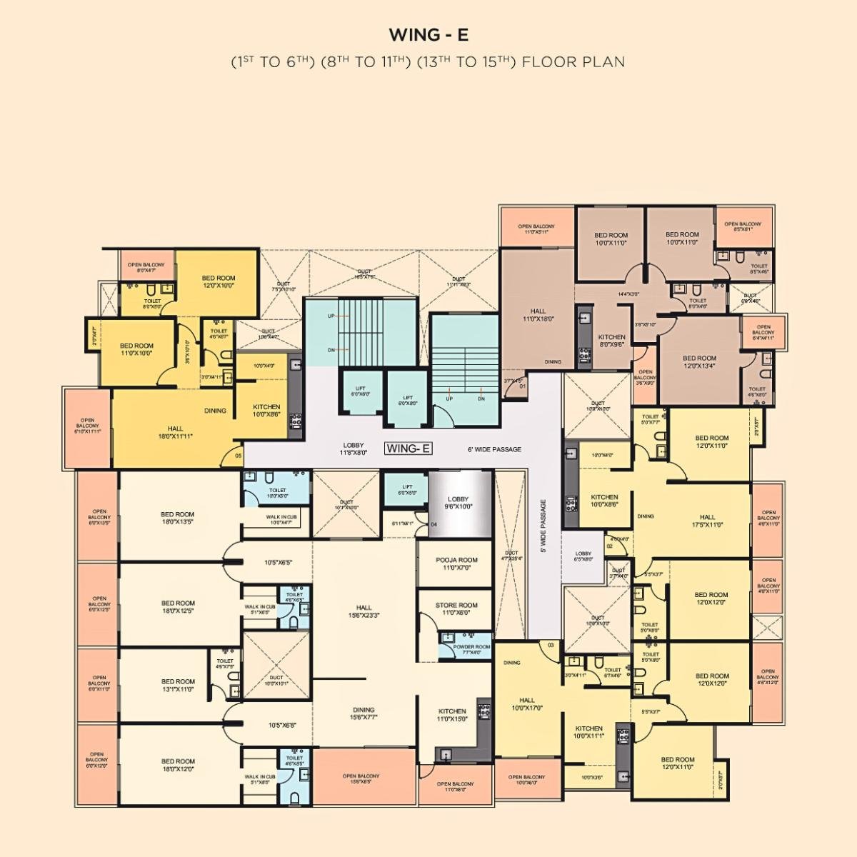 Akshar-Altorios-Floor-Plan-Wing-E-1st-to-6th-8th-to-11th-13th-to-15th